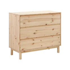 Commode pin massif 3 tiroirs Elie