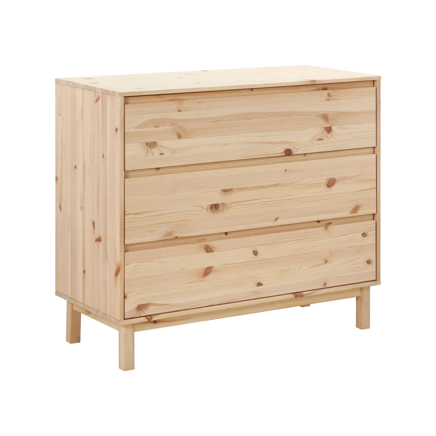 Commode pin massif 3 tiroirs Elie