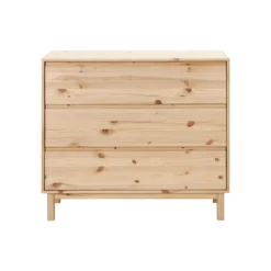 Commode pin massif 3 tiroirs Elie