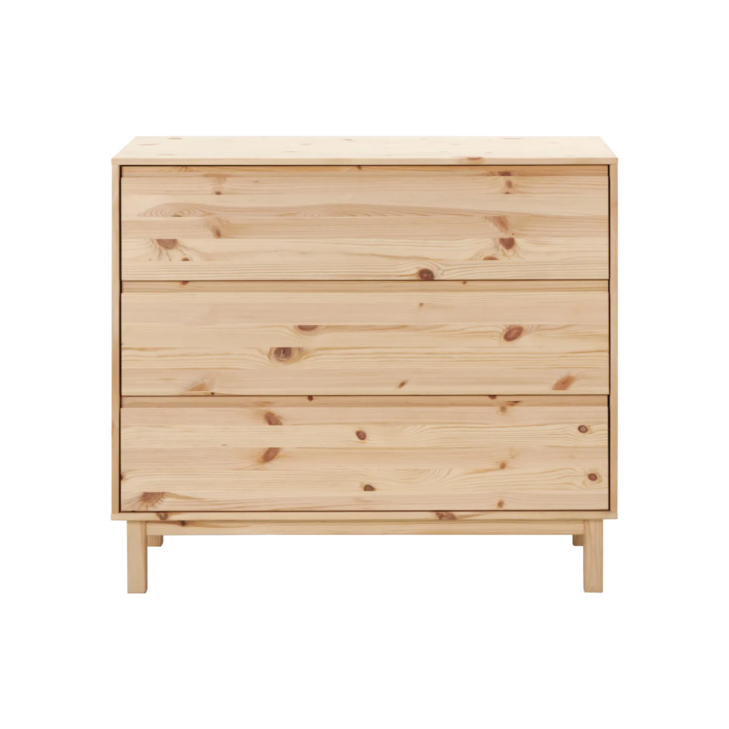 Commode pin massif 3 tiroirs Elie