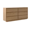 Commode 6 tiroirs bois Albin