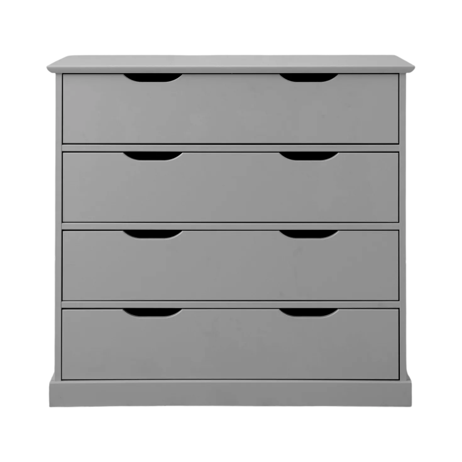 Commode 4 tiroirs bois Théa, Gris