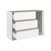 Commode 3 tiroirs décor bois Palerme