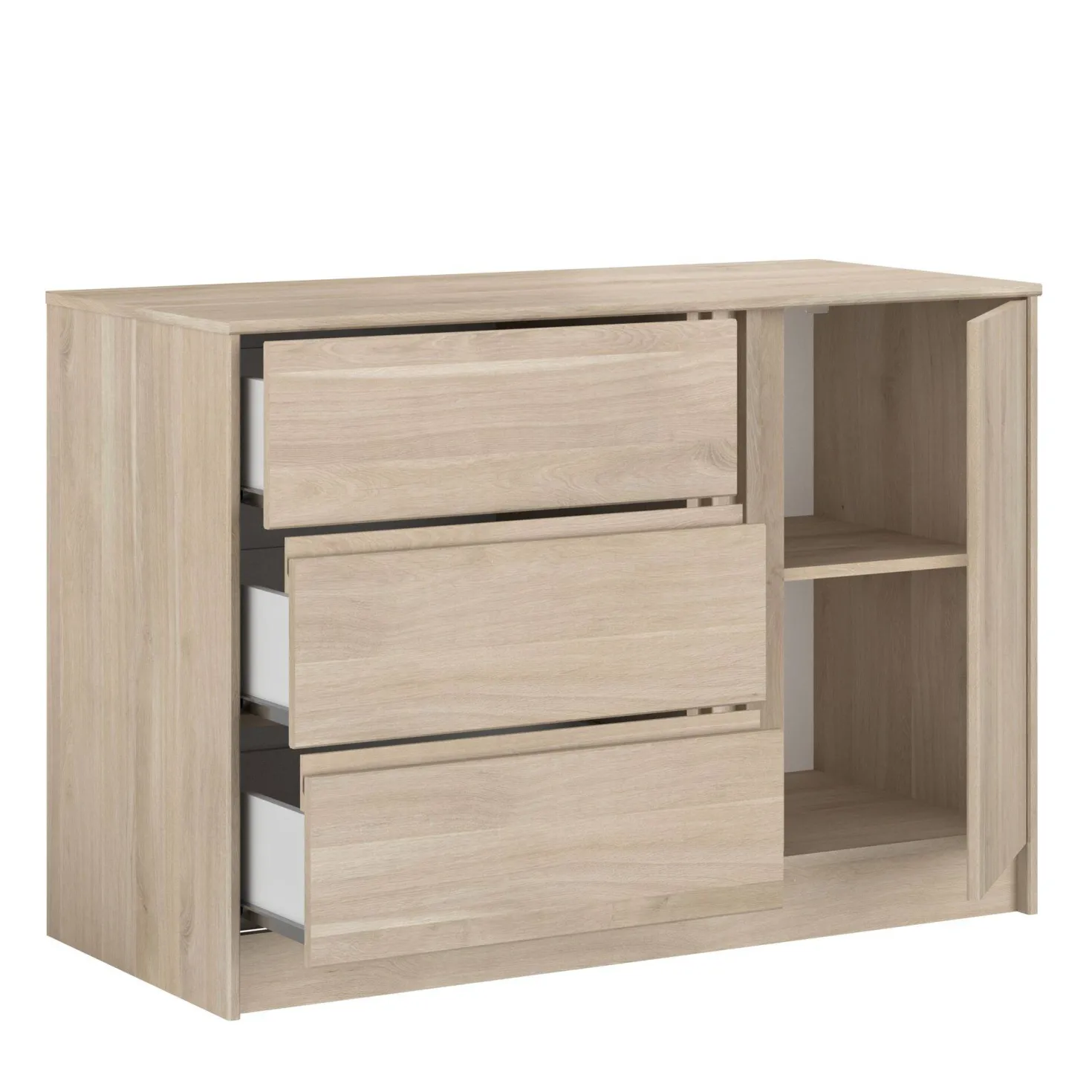 Commode 3 tiroirs 1 portes Palmyre