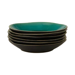 COSTA NOVA Lot de 6 Assiettes creuses D25cm Riviera