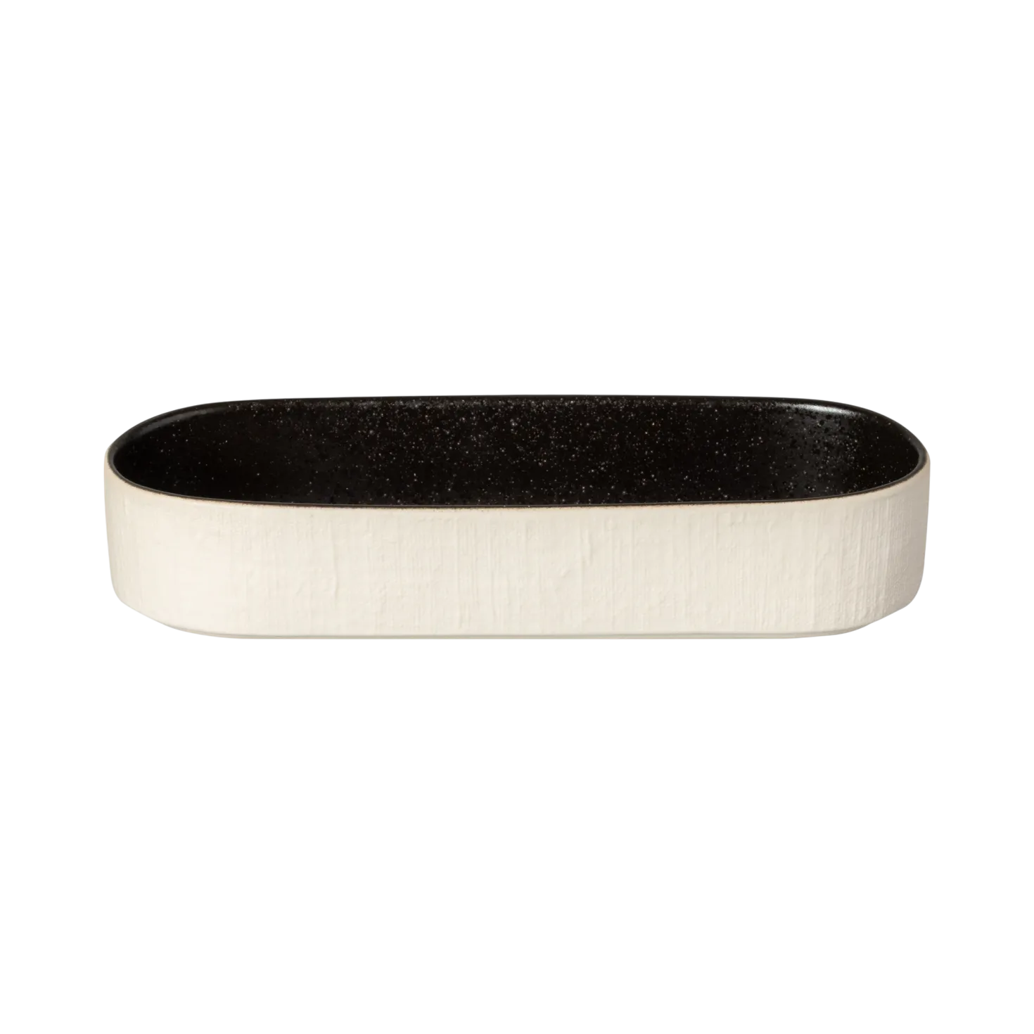 COSTA NOVA Plateau creux ovale grès déco 25 cm Notos