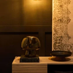 COSTA NOVA Plat sur pied grès et bois Boutique