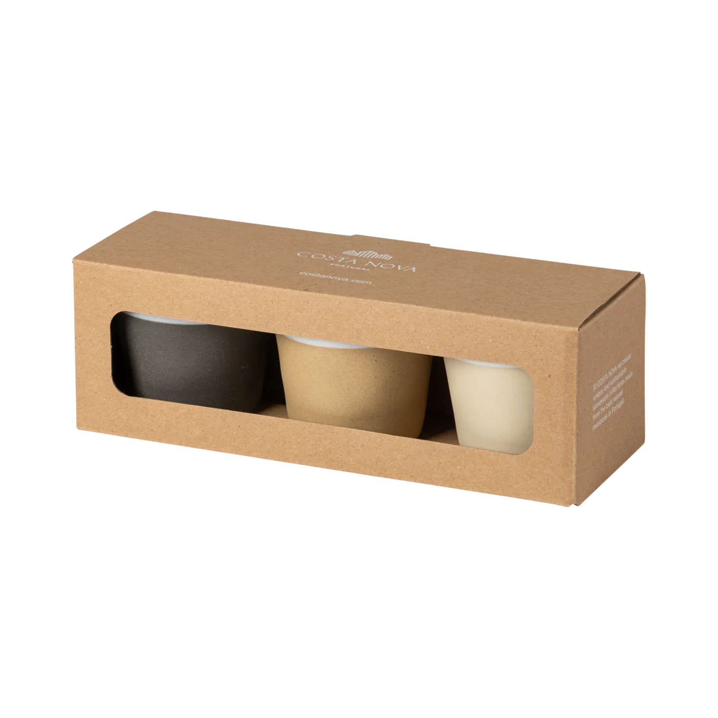 COSTA NOVA Set de 3 Tasses Lungo multicolore Grespresso