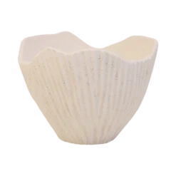 Coupe céramique déco texturé coquillage 22 cm Soren
