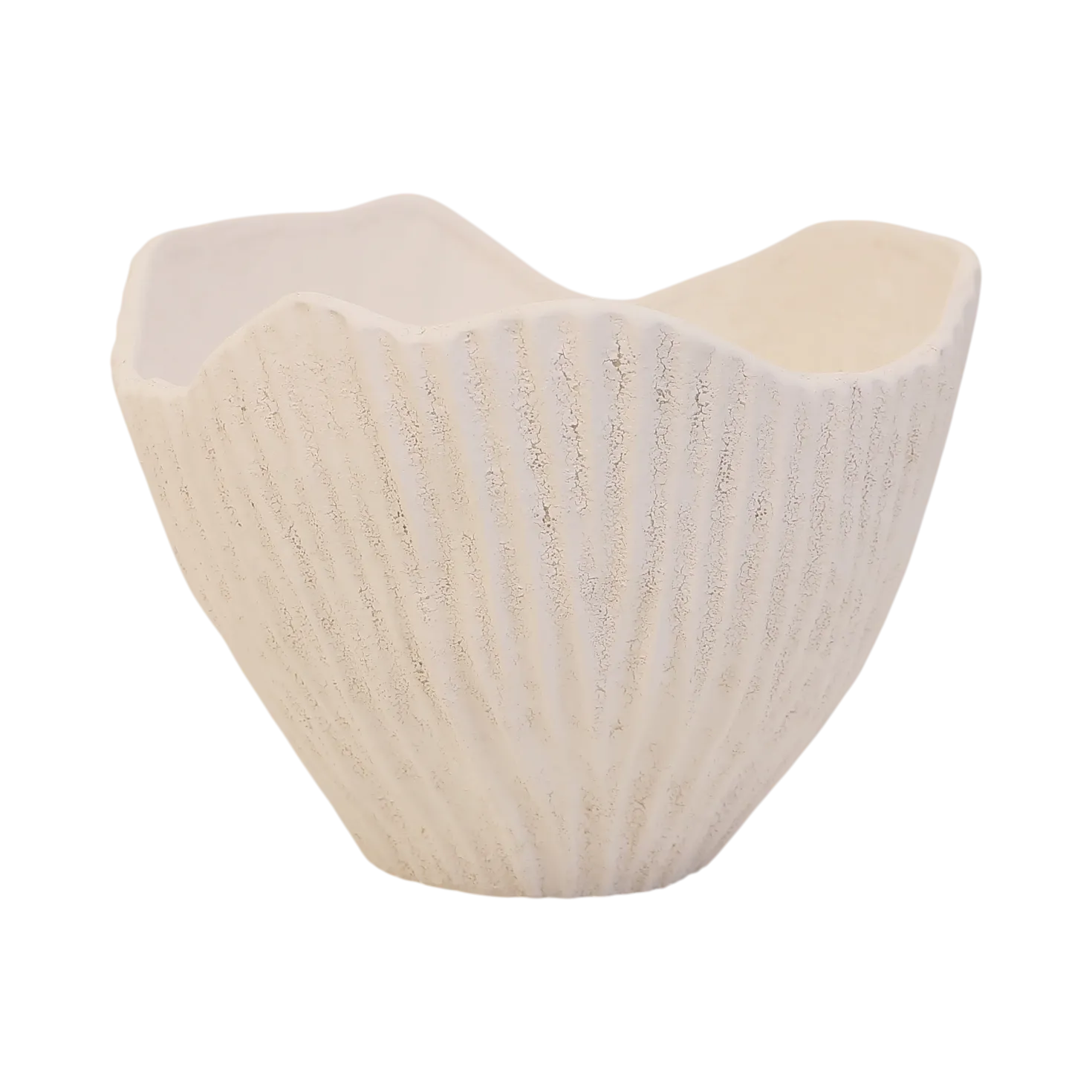 Coupe céramique déco texturé coquillage 22 cm Soren