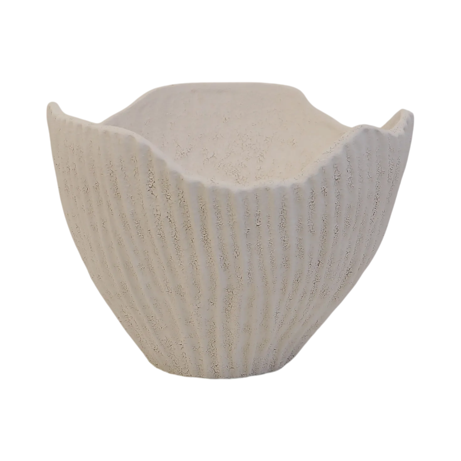 Coupe céramique déco texturé coquillage 22 cm Soren