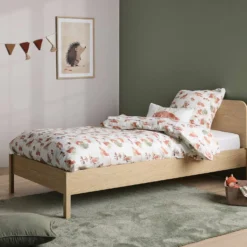 Coussin coton flammé Promenons-nous dans les bois