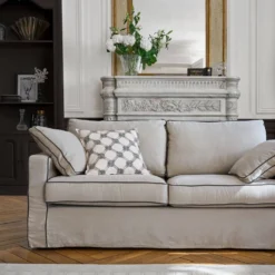 Coussin coton lin Grand Hôtel