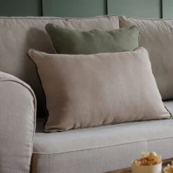 Coussin lin passepoil Carly