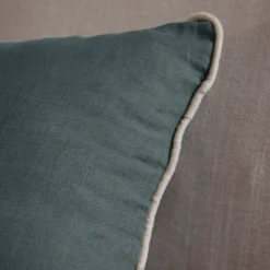Coussin lin passepoil Carly