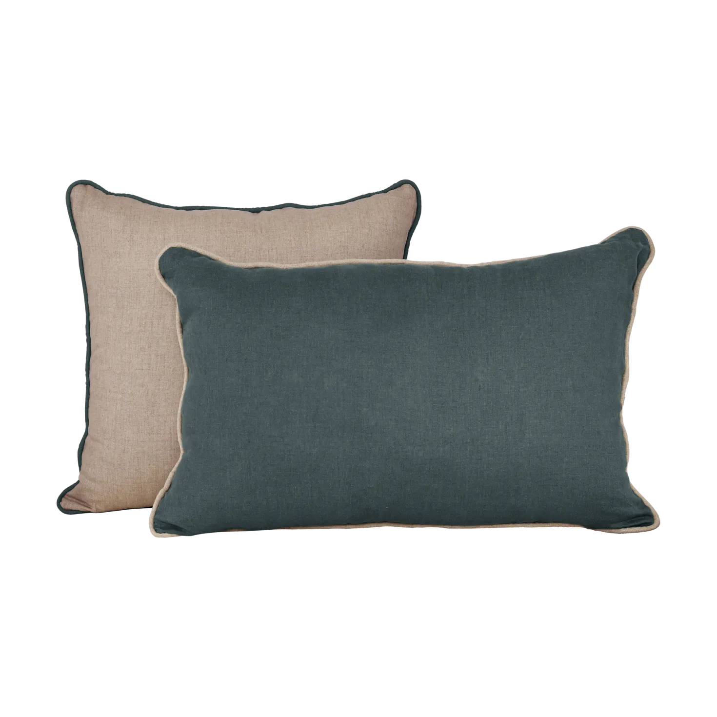 Coussin lin passepoil Carly
