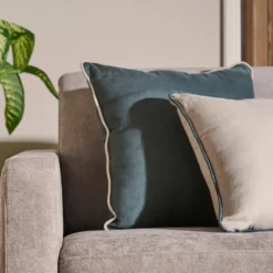 Coussin lin passepoil Carly