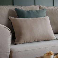 Coussin lin passepoil Carly