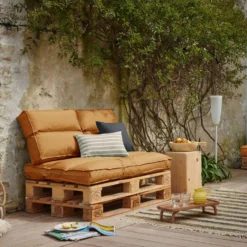 Coussin matelas palette recyclé Heva