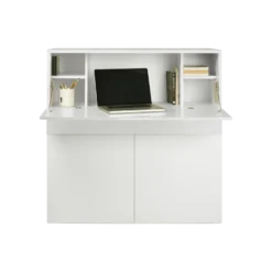 C.PRO PAR CAMIF Bureau secrétaire bois 1 tiroir 3 portes Tim