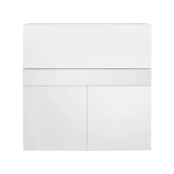 C.PRO PAR CAMIF Bureau secrétaire bois 1 tiroir 3 portes Tim