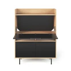 C.PRO PAR CAMIF Bureau secrétaire bois 3 portes Terry