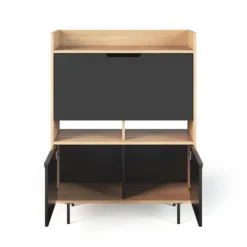 C.PRO PAR CAMIF Bureau secrétaire bois 3 portes Terry