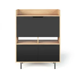 C.PRO PAR CAMIF Bureau secrétaire bois 3 portes Terry