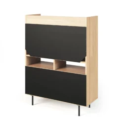 C.PRO PAR CAMIF Bureau secrétaire bois 3 portes Terry
