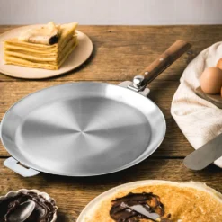 CRISTEL Poêle à crêpes 26cm en inox MUTINE amovible