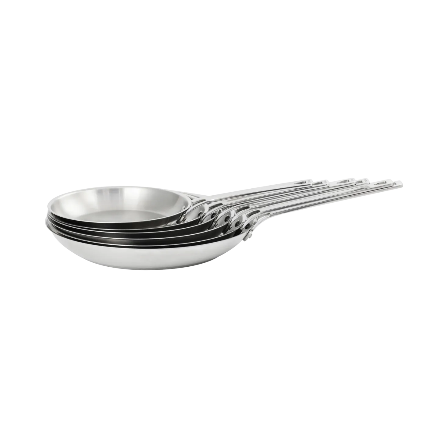 CRISTEL Poêle inox brossé poignée fixe inox