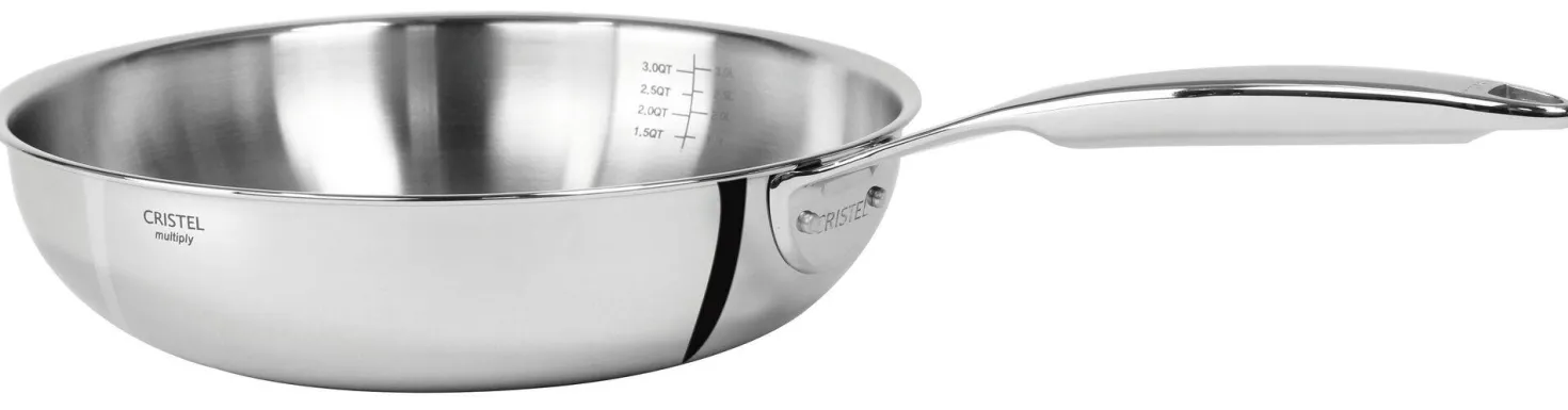 CRISTEL Poêle sautoir inox Castel Pro