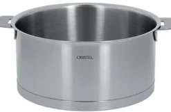 CRISTEL Set 3 casseroles Strate Amovible 16/18 /20 cm avec poignée inox