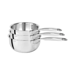 CRISTEL Set de 3 casseroles inox CASTEL PRO 16/18/20 cm