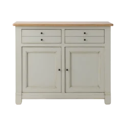 Desserte bois massif 2 portes 2 tiroirs 115 cm Embellie