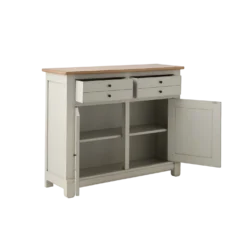 Desserte bois massif 2 portes 2 tiroirs 115 cm Embellie