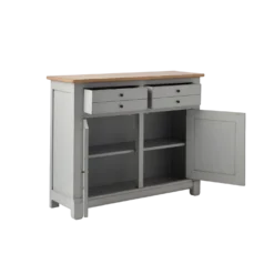 Desserte bois massif 2 portes 2 tiroirs 115 cm Embellie
