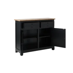 Desserte bois massif 2 portes 2 tiroirs 115 cm Embellie