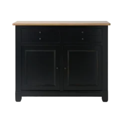 Desserte bois massif 2 portes 2 tiroirs 115 cm Embellie