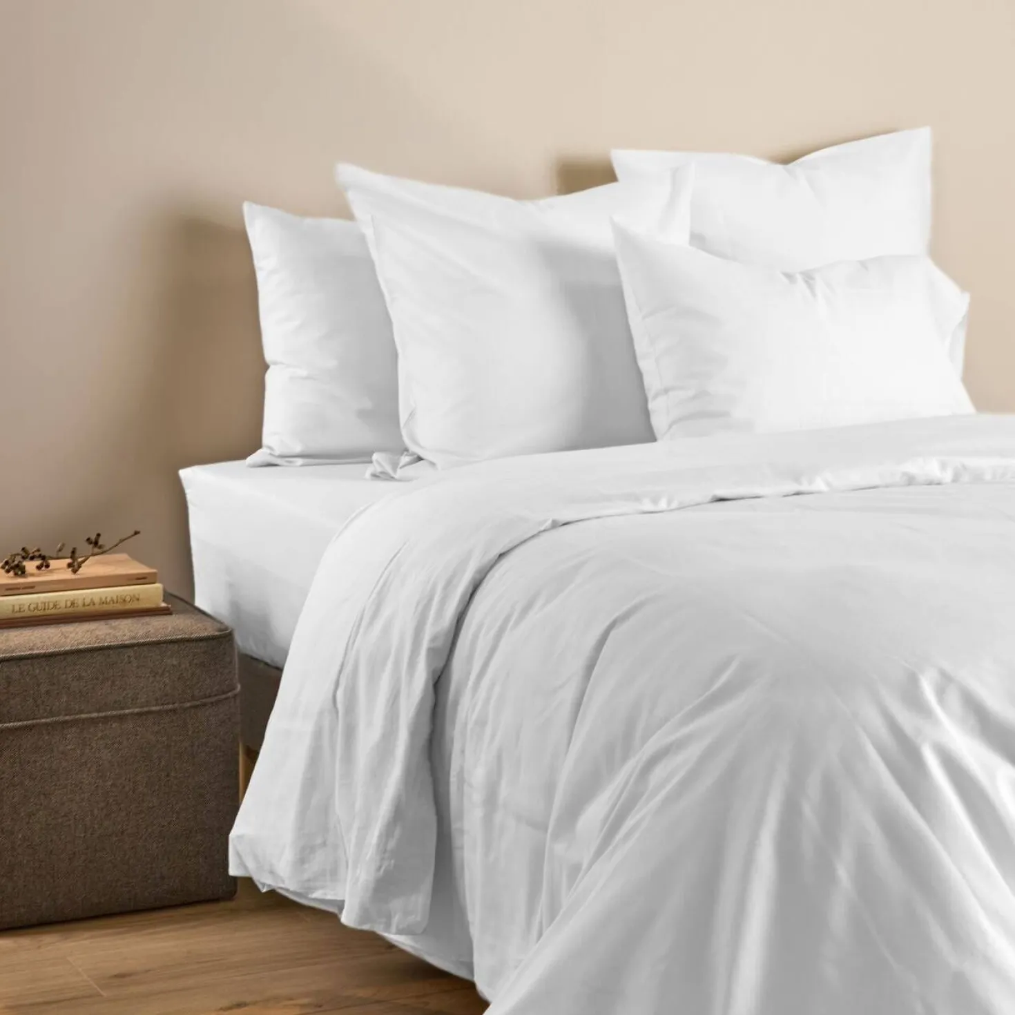 Drap housse coton lin Valentine