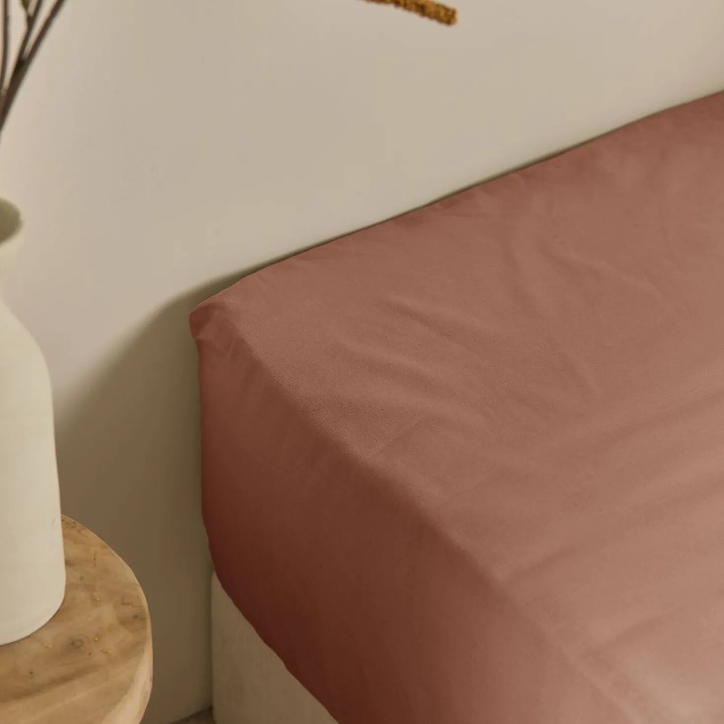 Drap housse coton lin Valentine