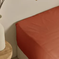 Drap housse coton lin Valentine