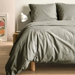 Drap housse coton lin Valentine