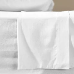 Drap plat coton lin Valentine