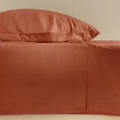 Drap plat coton lin Valentine