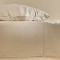 Drap plat coton lin Valentine