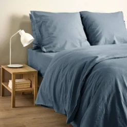 Drap plat coton lin Valentine