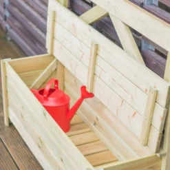 EKJU Banc Coffre en Bois Elmo