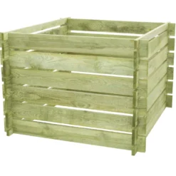 EKJU Composteur 630 L en Bois Ezio