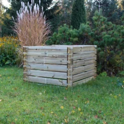 EKJU Composteur 630 L en Bois Ezio